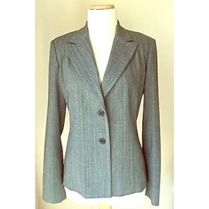 Rafaella Charcoal Pinstriped Blazer